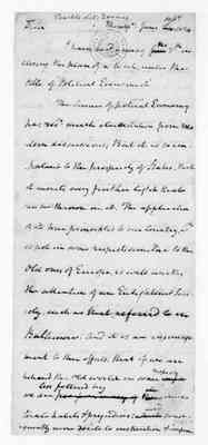James Madison to Littleton Dennis Teackle, June, 1824.