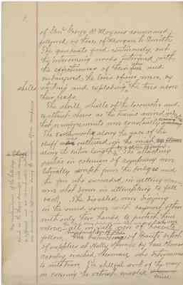 Manuscript of Civil War Lieutenant W. R. McComer