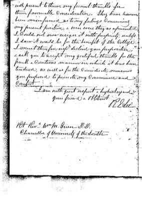 William Mercer Green Papers Box 1 Folder 16 Correspondence 1868-69 Document 15