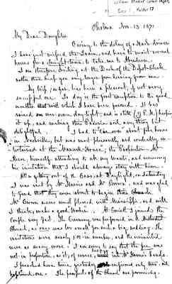 William Mercer Green Papers Box 1 Folder 17 Correspondence 1871 Document 6