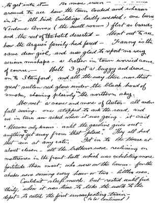 Earle Talbot letter re: 1906 Earthquake, 1906-04-25