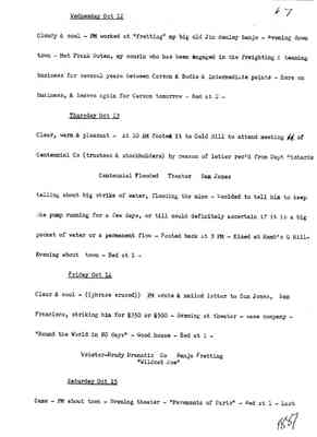 Diary 62-7: October, 1887 - preliminary transcript