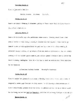 Diary 63-03: March, 1888  - preliminary transcript