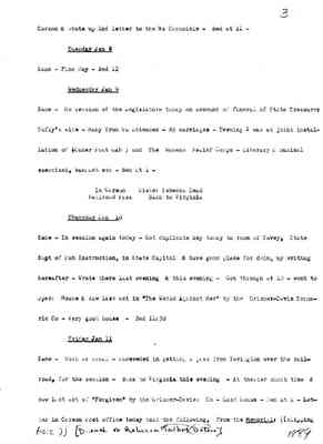Diary 64-01: January, 1889 - preliminary transcript