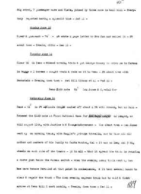 Diary 64-06: June, 1889 - preliminary transcript