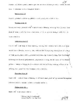 Diary 64-07: July, 1889 - preliminary transcript