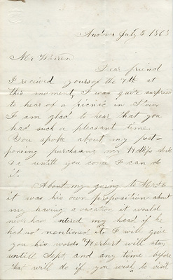 Houghton Civil War Letters