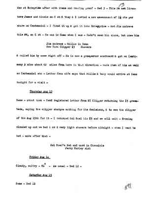 Diary 67-02: August, 1891 - preliminary transcript