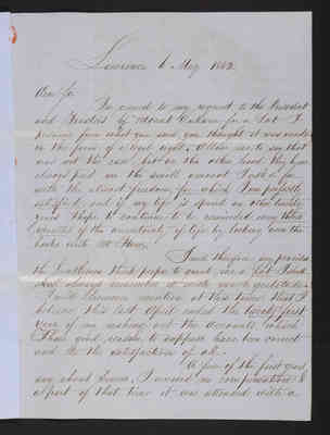 1852-05-01 Trustee Committee on Lots: Samuel Newell Petition, 2021.024.002