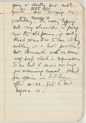 Miles Franklin pocket diary, 1952