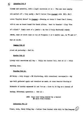 Diary 71-02: February, 1895 - preliminary transcript