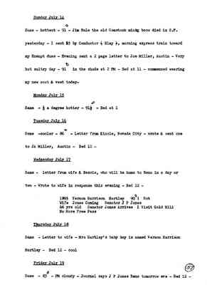 Diary 71-07: July, 1895 - preliminary transcript