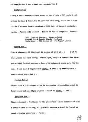 Diary 71-11: November, 1895 - preliminary transcript