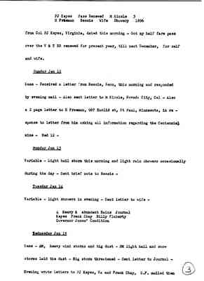 Diary 72-01: January, 1896 - preliminary transcript