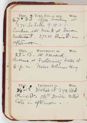 Miles Franklin pocket diary, 1909