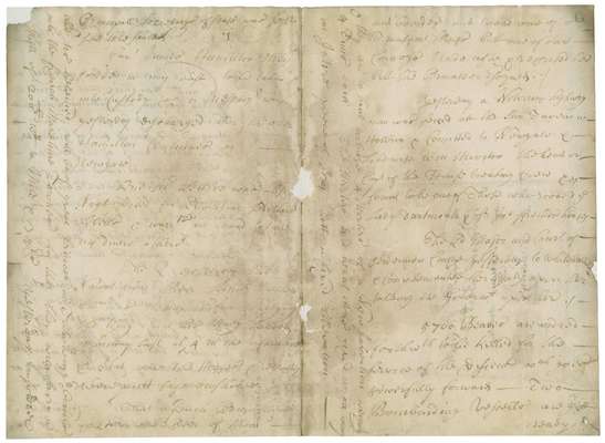 L.c.2161: Newsletter received by Richard Newdigate, Arbury, 1693 April 6