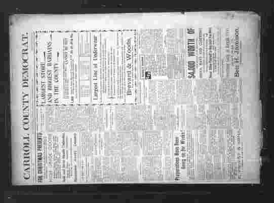 Carroll_CarrollCountyDemocrat_1901-12-20_Page001