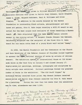 MS01.01.03 - Box 02 - Folder 23 - The Harmon Foundation, [undated], Part 1