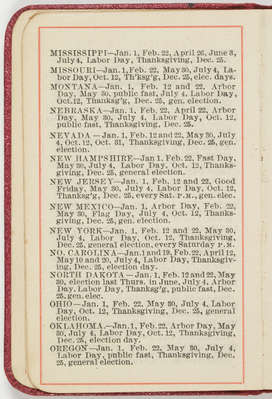 Miles Franklin pocket diary, 1915