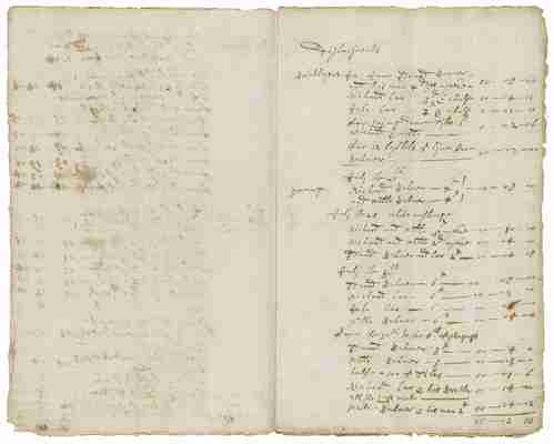 X.d.599: Account book of Anne Montagu, Countess of Manchester [manuscript], 1674