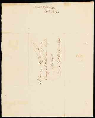 folder 102: Correspondence, 1–21 April 1822