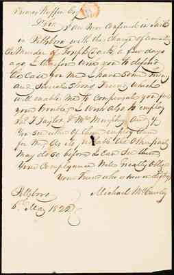folder 104: Correspondence, 1–12 May 1822