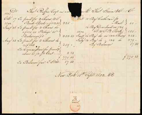 folder 112: Correspondence, September 1822