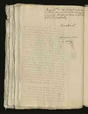 Carta de "Fray Salvador" a Álvaro de Benavente desde Lo Yuen. 1696.