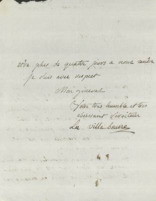 No. 100: Lettre La Villebrune + liste bateaux (Annapolis) - 1781/09/16