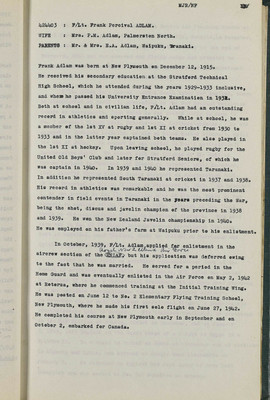 RNZAF Biographies of Deceased Personnel: 1939 - 1945, Ab - Bl