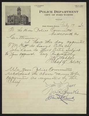 Council Proceedings:  February 19, 1906