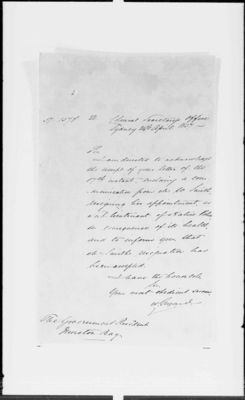 QSA17617 1857 Letter from William Elyard to John Wickham 24 April, Letters addressed to the Government Resident by the Colonial Secretary, Sydney, on the Native Police, DR50997