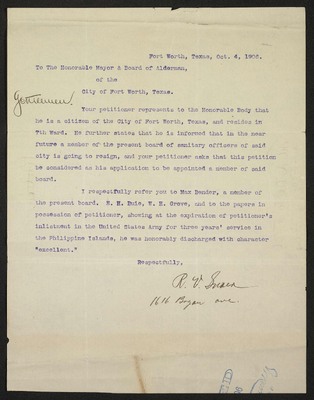 Council Proceedings:  November 5, 1906