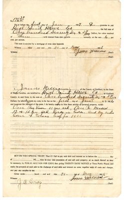 Williams-High Point Hardware Agreement, May 31, 1926
