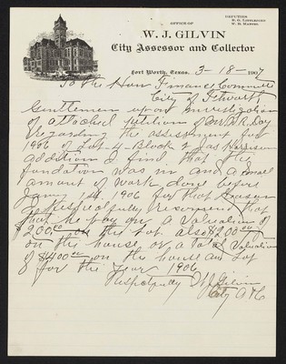 Council Proceedings:  April 6 and April 15, 1907