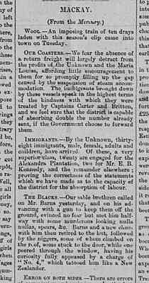 Port Denison Times, 7 November 1866, p3