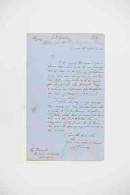 ITM846736 Colonial Secretary's Inwards Correspondence - 1860, No 1502 - 1760