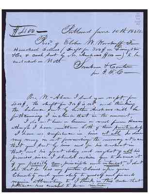 Letter from Ilus Fabyan Carter, 10 June 1854 [LE-41473]