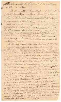 Petition of Sampson Mathews and George Mathews, 1776 Jan. 2 (laid before the Convention).