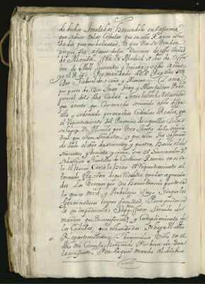 Al Gobernador de Filipinas informando la causa porque no ha cumplido la merced que los vecinos de aquellas islas tienen de las toneladas de carga en las naos para la Nueva España. 1639, 1707.