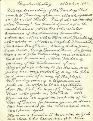 1924.25 March 18 1924