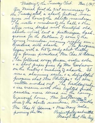 1927.3.1 March 1 1927
