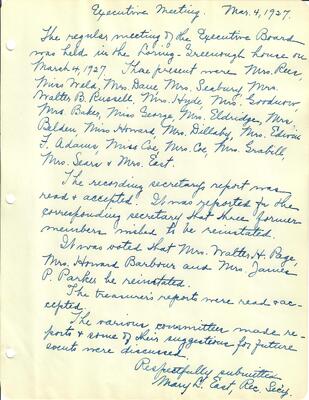 1927.3.4 March 4 1927