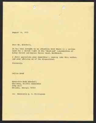 From Julian Bond to Hon. Wade Mitchell, 14 Aug 1970