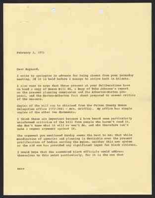 From Julian Bond to Hon. Maynard Jackson, 2 Feb 1971