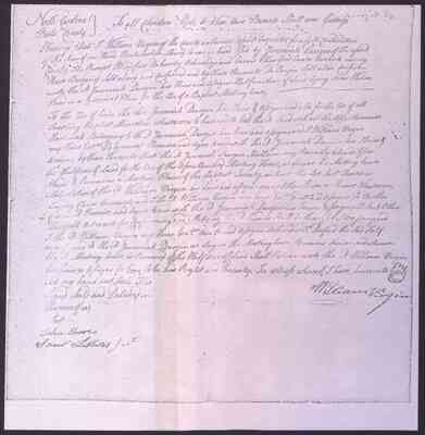 Deed, photocopy, 1776 (Cashie Baptist Church, Windsor, N.C.)