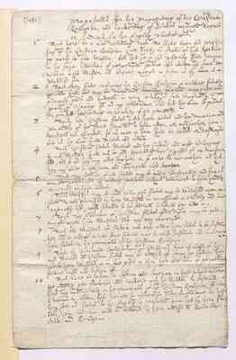 Proposals for the propagating of the Christian Religion and Converting of Slaves whether Negroes or Indians in the English plantations