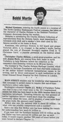 Bobbi Martin Column, April 19, 1991
