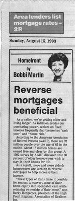 Bobbi Martin Column, August 15, 1993