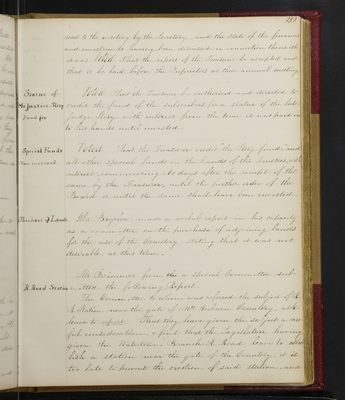 Trustees Records, Vol. 1, 1835 (page 151)